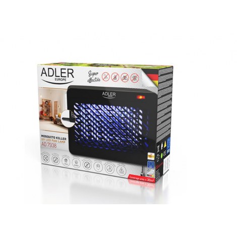 Adler | Mosquito killer lamp UV | AD 7938 | 9 W | Lures with UV light, electrocute insects with high voltage, stores dead insect - 2
